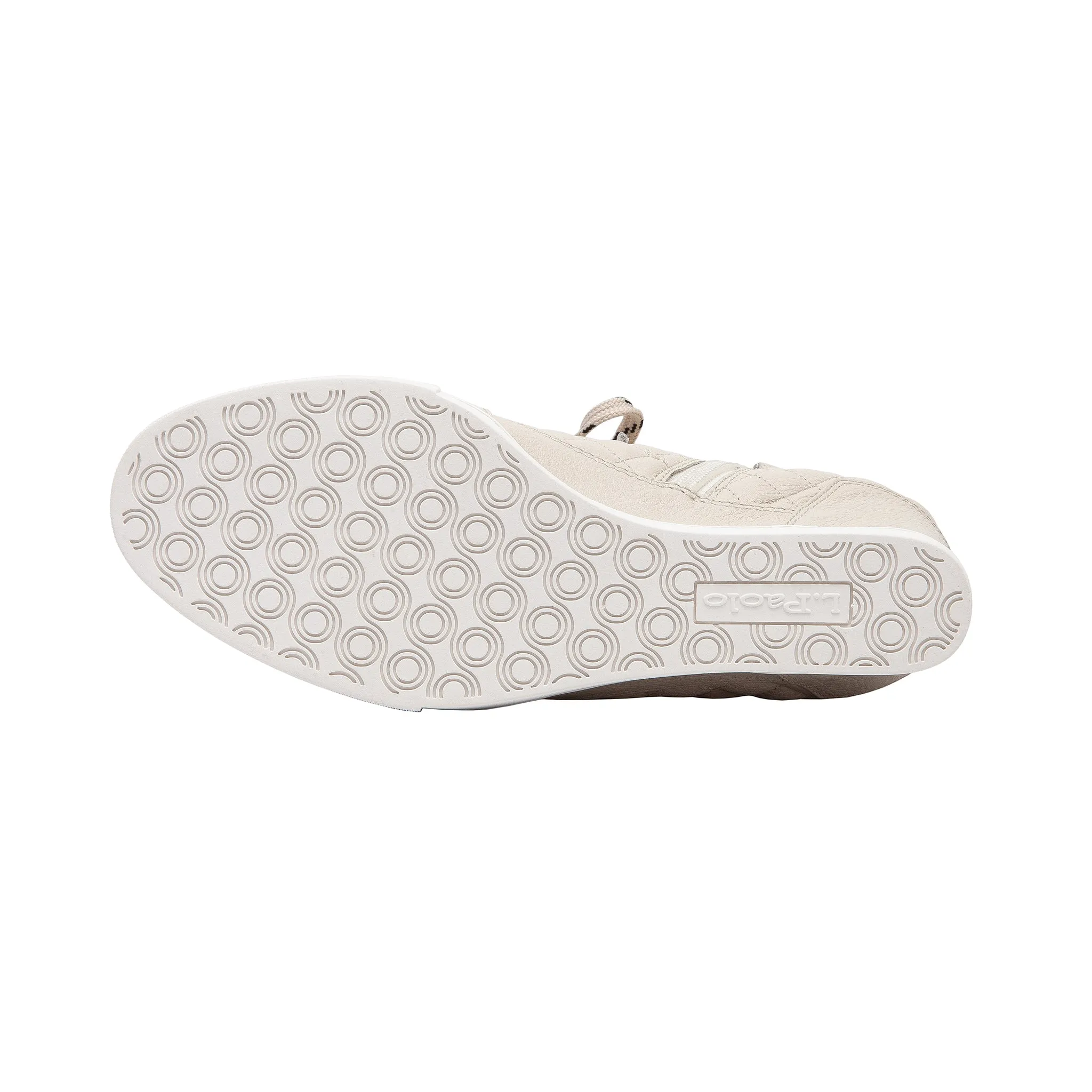 FIJI | Quilted Lace-Up Wedge Sneakers