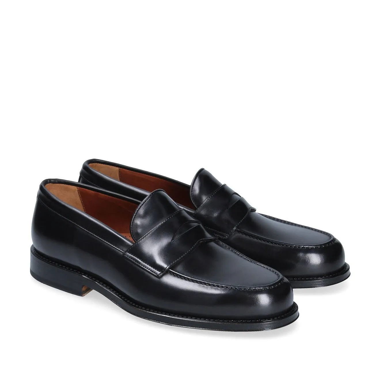Franceschetti Newport Men's Luxury Italian Shoes Calf-Skin Leather Penny Loafers (FCCT1027)