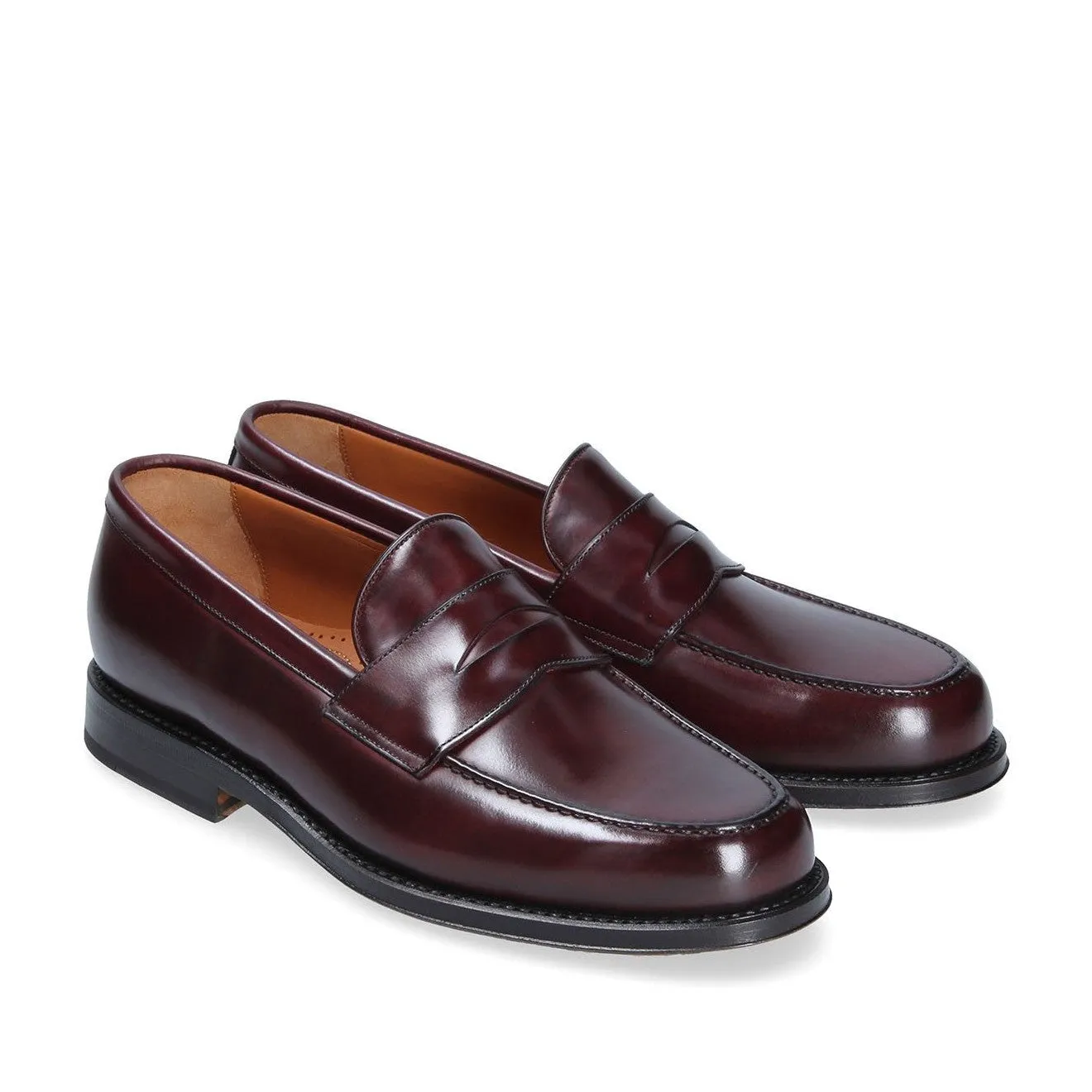 Franceschetti Newport Men's Luxury Italian Shoes Calf-Skin Leather Penny Loafers (FCCT1027)
