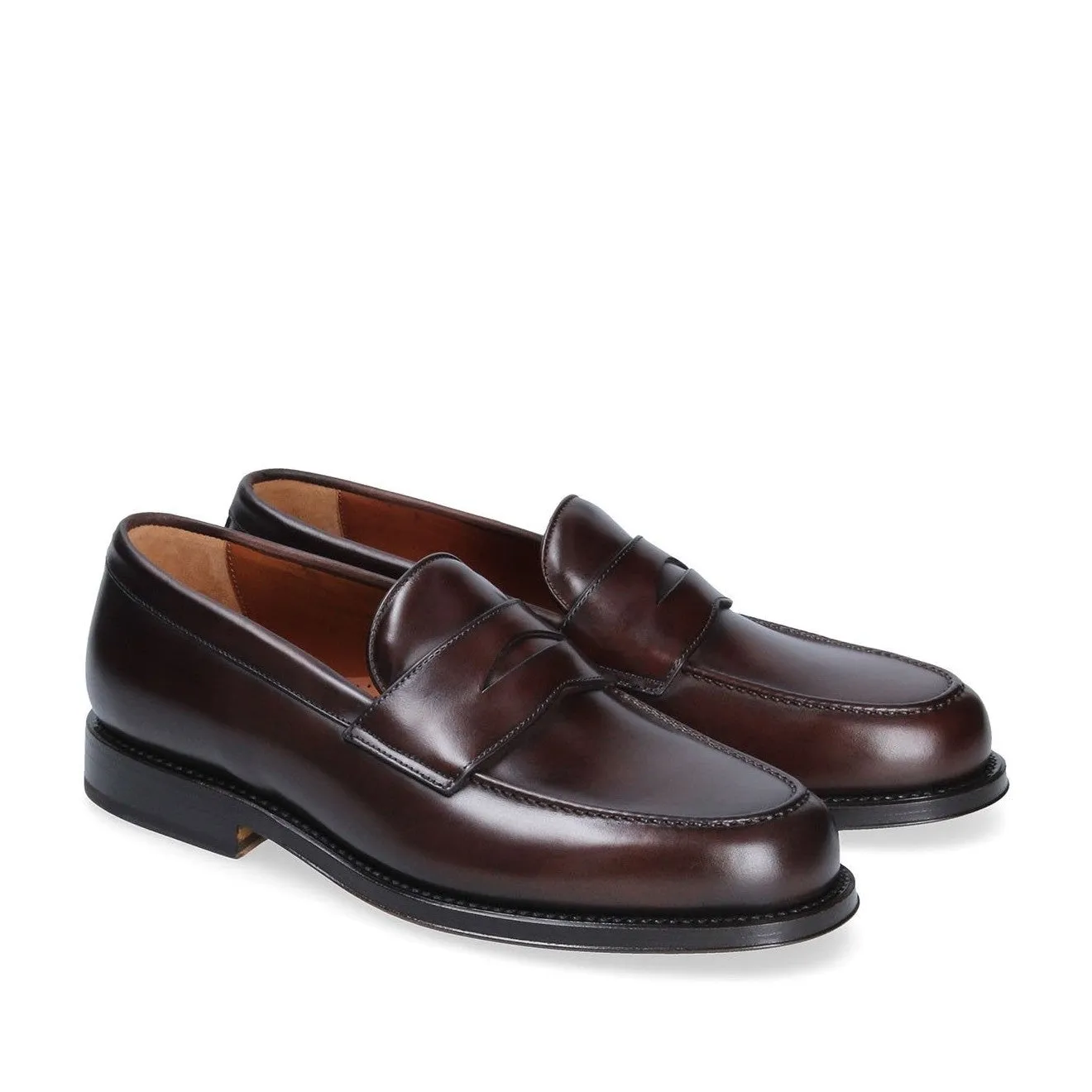 Franceschetti Newport Men's Luxury Italian Shoes Calf-Skin Leather Penny Loafers (FCCT1027)