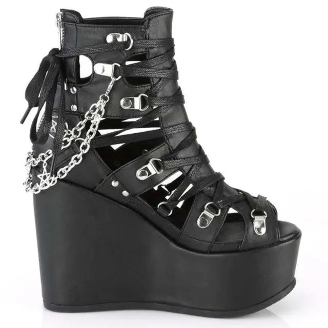 Funki Buys | Shoes | Women's Strappy Platform Wedge Shoes