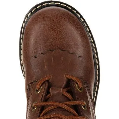 Georgia Boot Brown Big Kids Waterproof Logger Boots GB00019 **ONLINE ONLY