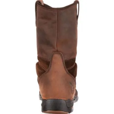 Georgia Boots Brown Athens Mens Waterproof Wellington Work Boot G4403 **ONLINE ONLY