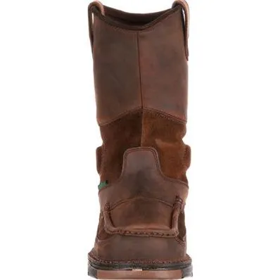 Georgia Boots Brown Athens Mens Waterproof Wellington Work Boot G4403 **ONLINE ONLY