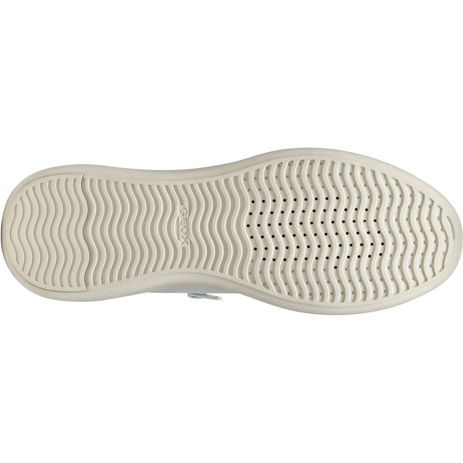 Geox D SUNNETTY Synthetic Polyurethane Women's White/Silver Trainers