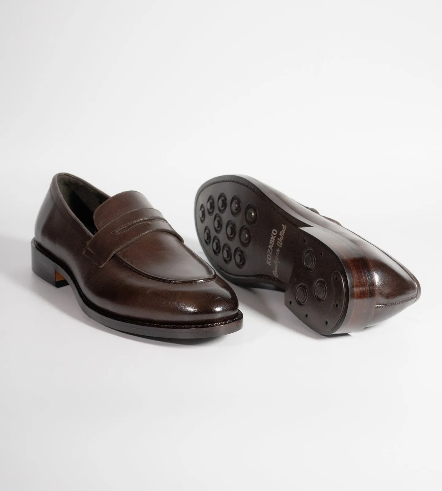 Goodyear Welted Classic Brown Penny Loafers