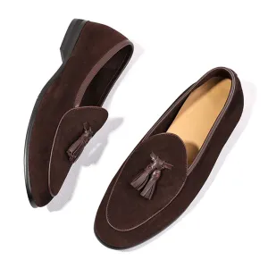 Handmade Me's Full Grain Suede Slip-On Loafers