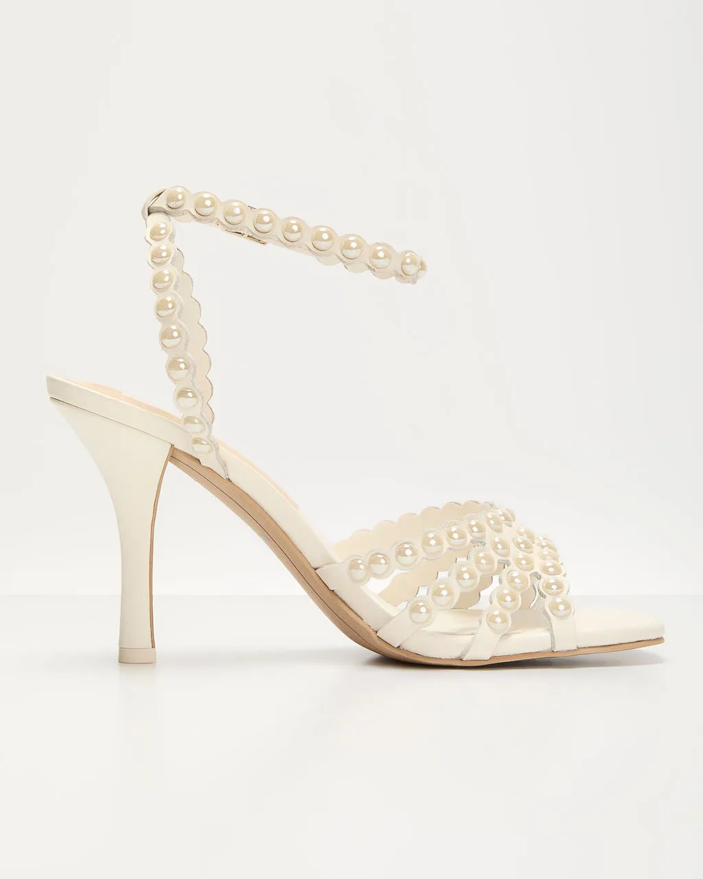 Hellen Pearl Embellished Heels