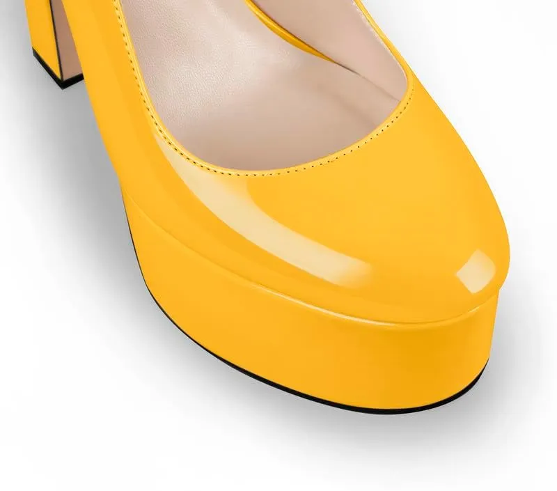 High Heels, Ankle Strap High Heeled Platform Women's Shoes, Sexy Comfortable Round Toe Closed Toe Pumps