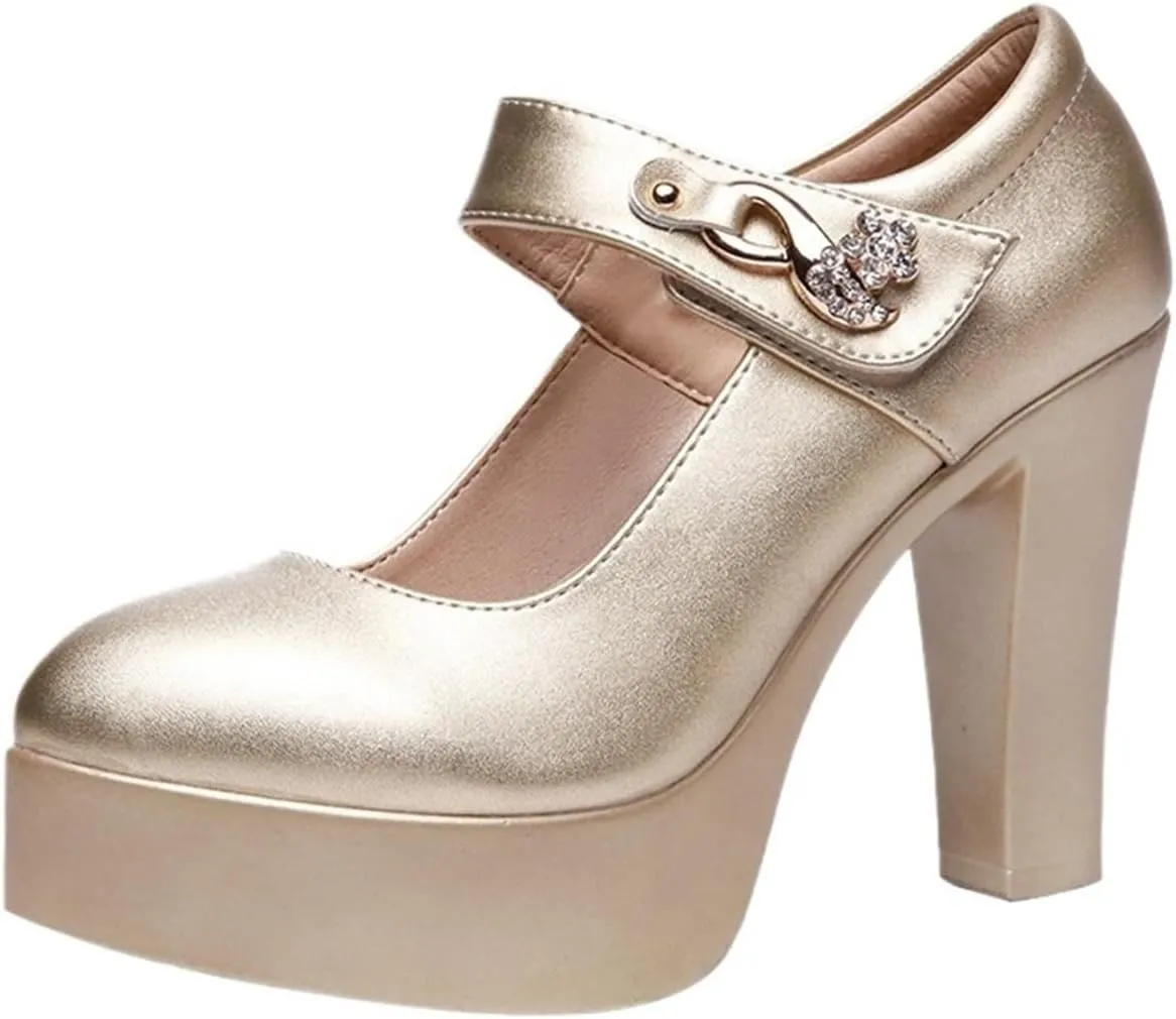 High Heels Women's Thick-Soled Shoes with Thick Heels and Waterproof Platform for Catwalk