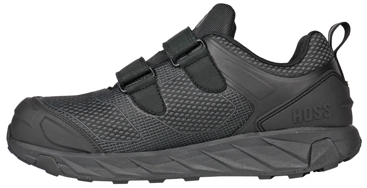Hoss Boots Mens Buster V Composite toe Black Textile Work Shoes