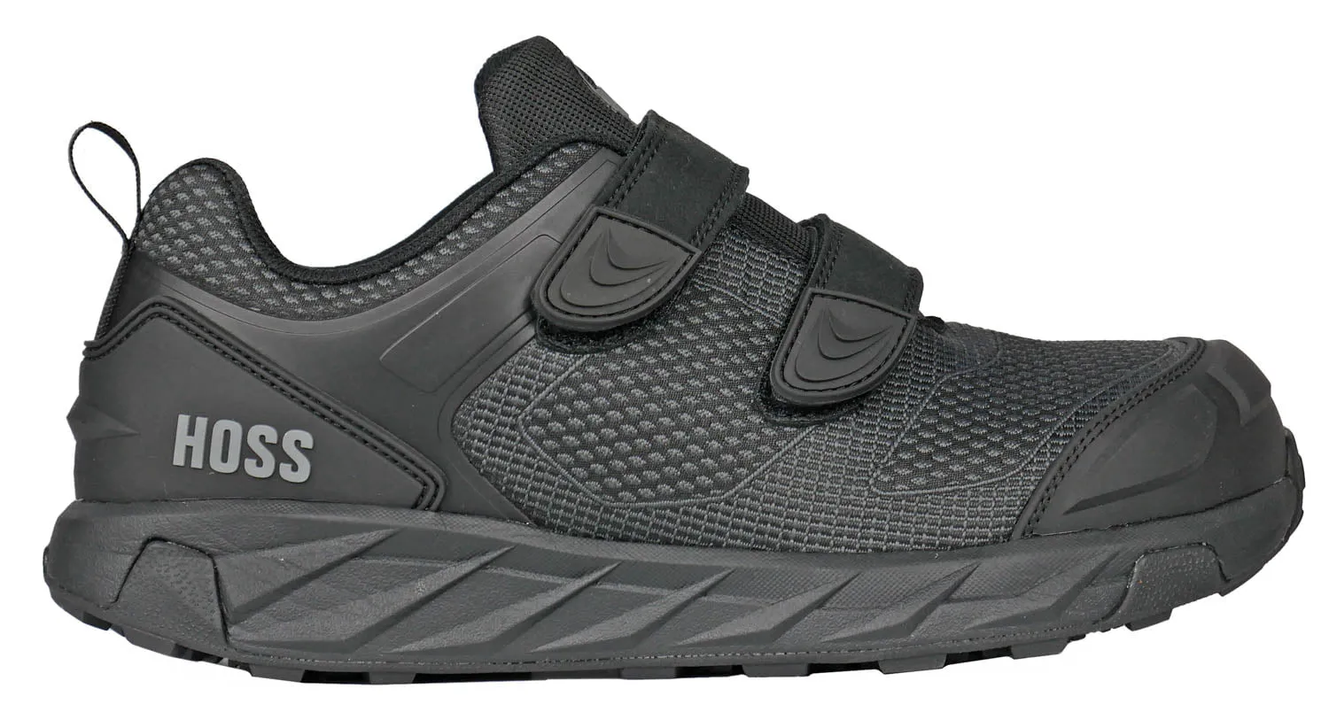 Hoss Boots Mens Buster V Composite toe Black Textile Work Shoes