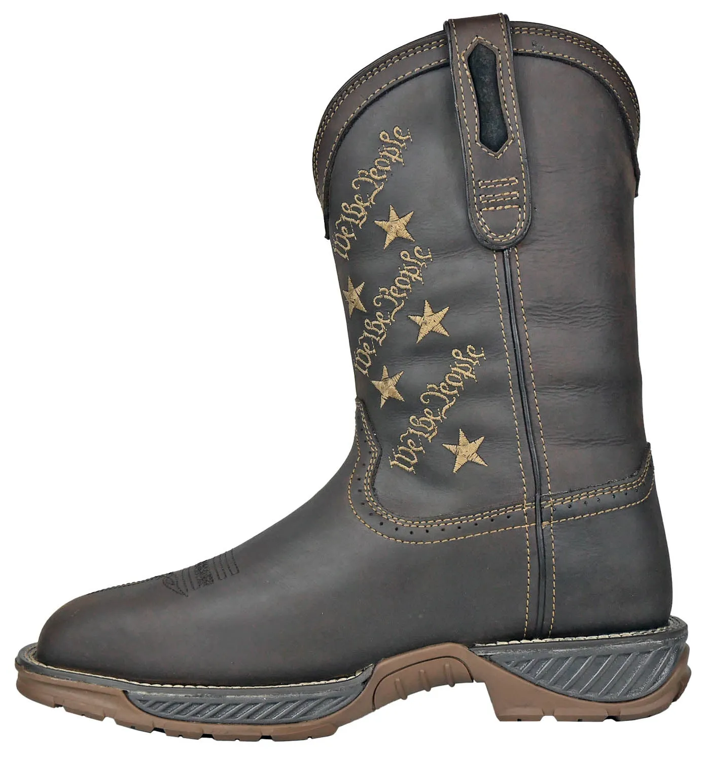 Hoss Boots Mens We The People CT WP Brown Leather Work Boots