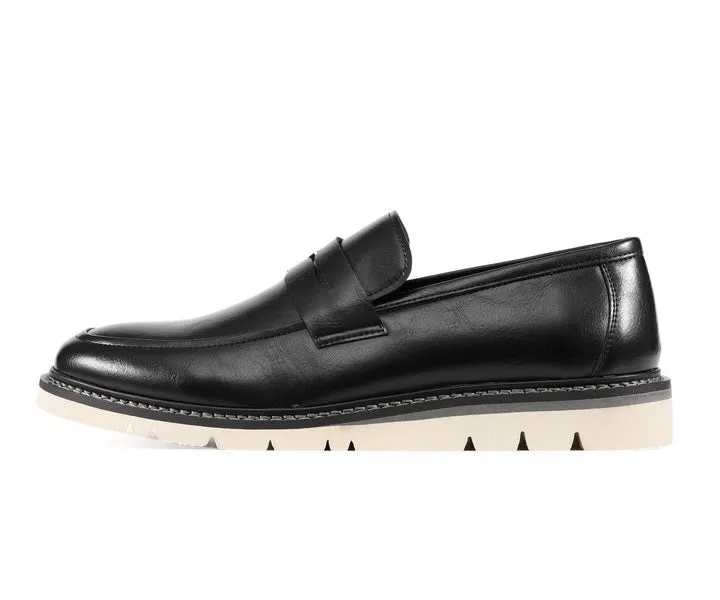 Hugh Black Penny Loafers