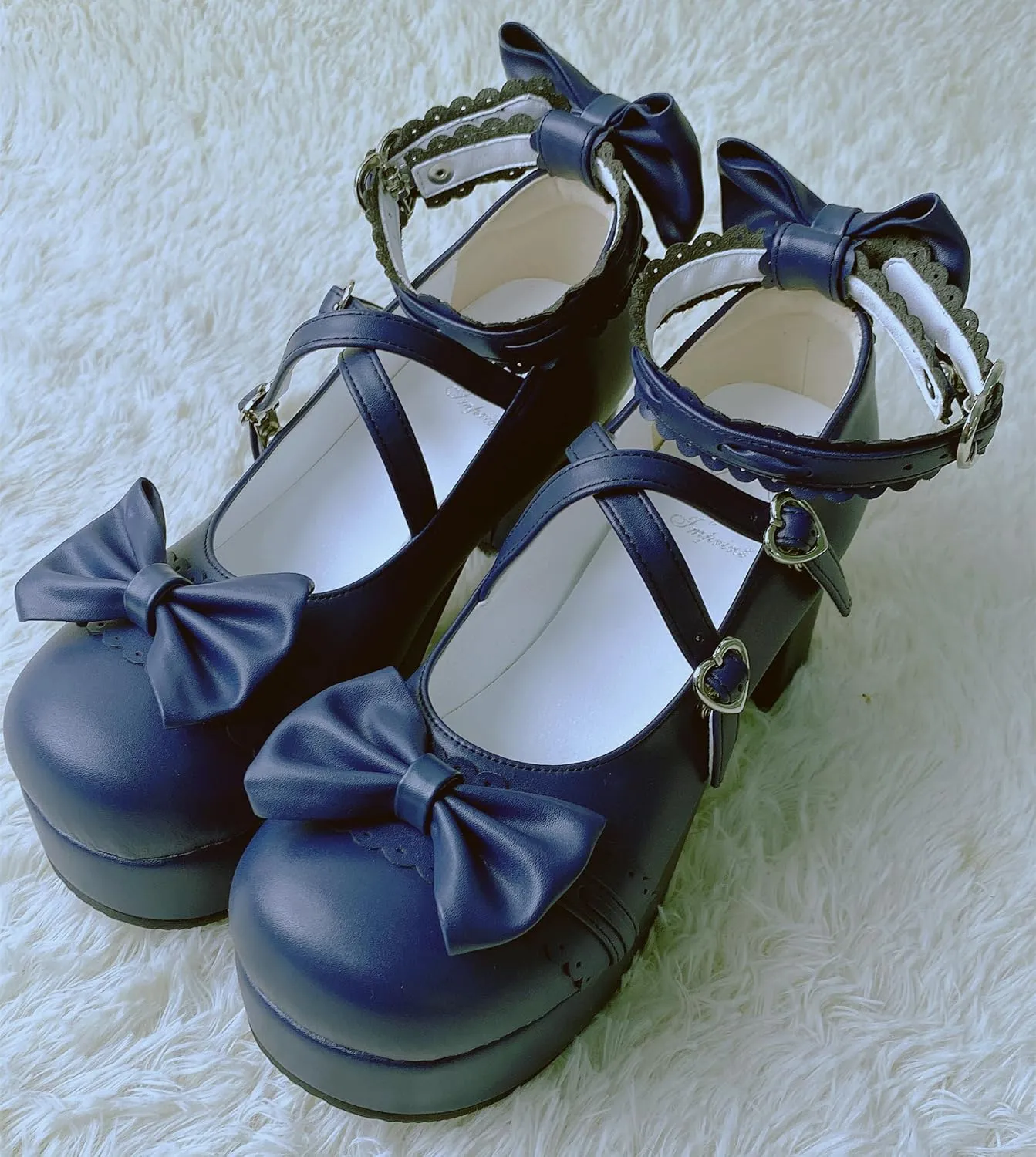 Japanese Lolita Party Shoes Platform Heels Strappy Women's Pumps