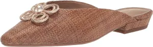 Jayden Sam Weave Sale event Embellished Flats Edelman Slip Mules Specialized range Cuoio Pointed On Toe