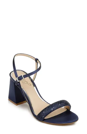 Jewel Badgley Mischka Earlene Strappy Block Heel