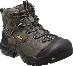 KEEN Utility Men's Braddock Mid Waterproof Electrical Hazard Steel Toe Work Boot