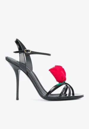 Keira 105 Rose Applique Sandals