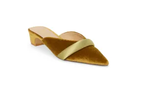 Kellan Heeled Mule - Chartreuse