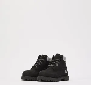 Kids Timberland 6-Inch Premium TD Black Silver TBOA63BS001 Snow Rain Boots