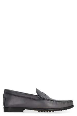 Leather loafers