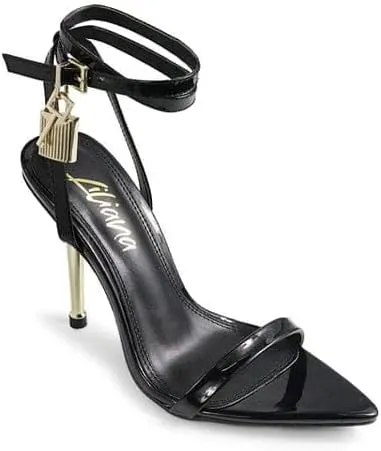 Liliana Banks-2A Womens Pointy Toe Stiletto High Heel Sandals