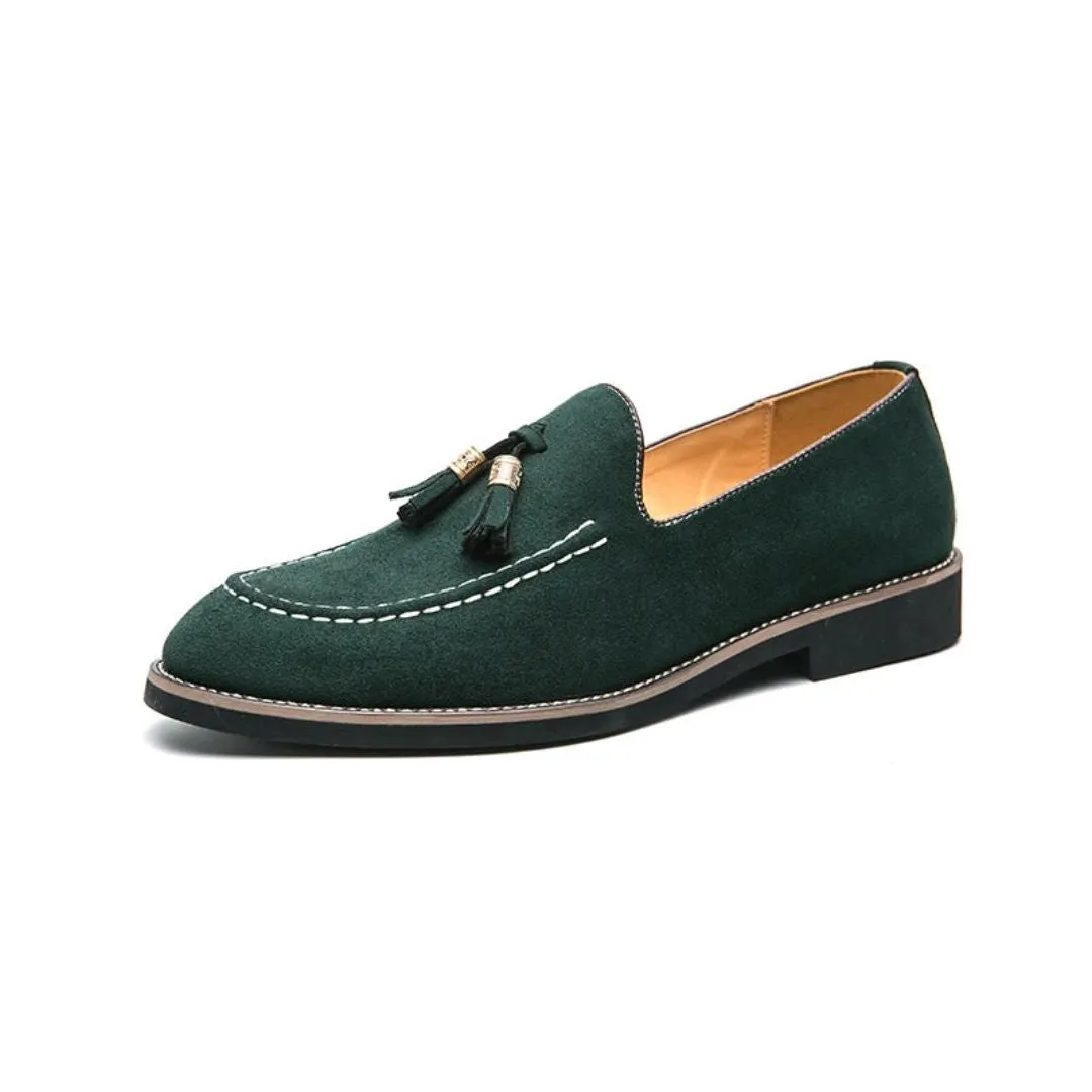 Lorenzo Suede Tassel Loafers