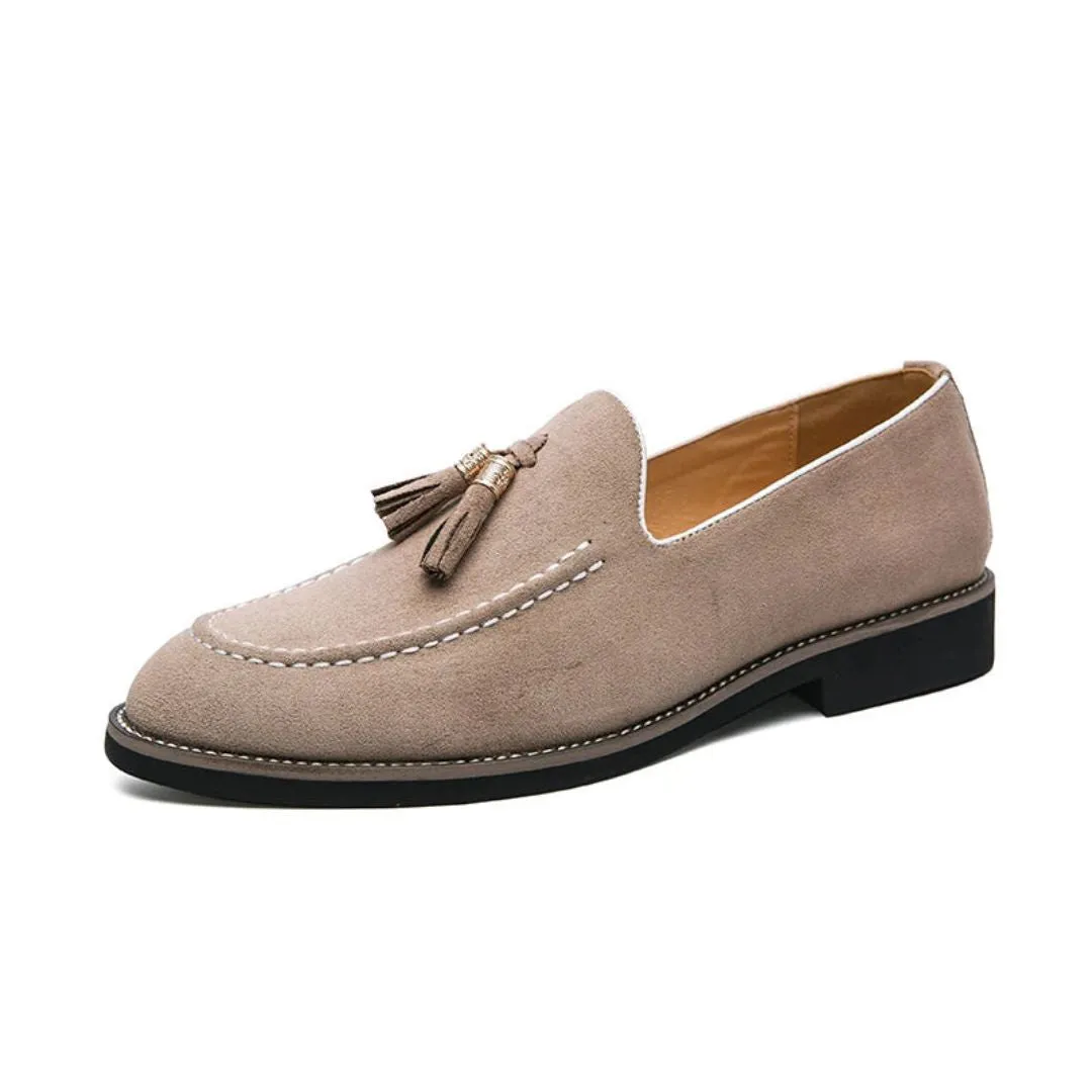 Lorenzo Suede Tassel Loafers