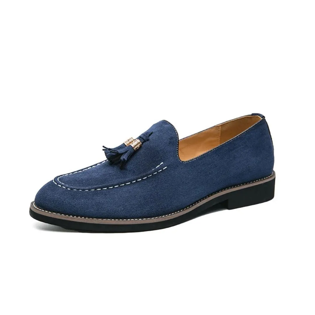 Lorenzo Suede Tassel Loafers
