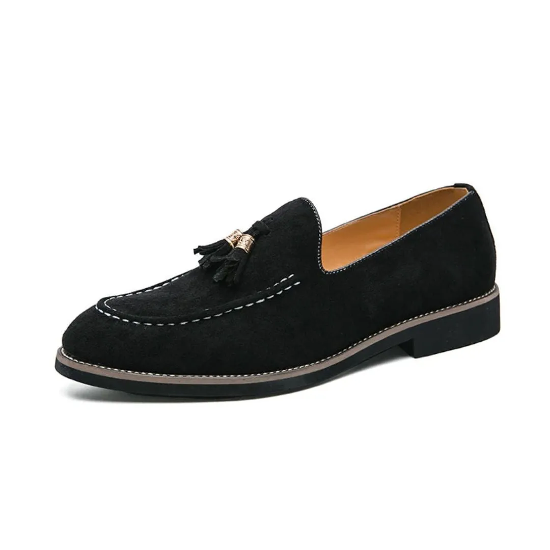 Lorenzo Suede Tassel Loafers