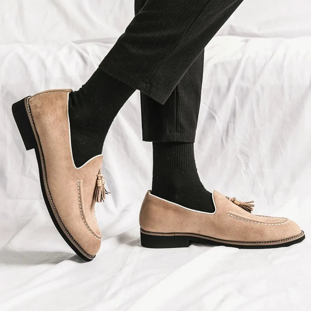 Lorenzo Suede Tassel Loafers