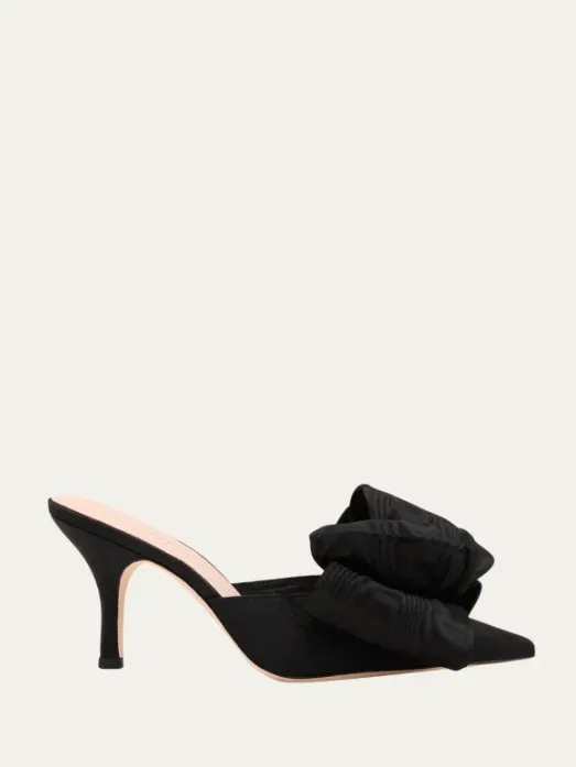 Margot Bow Mule - Black