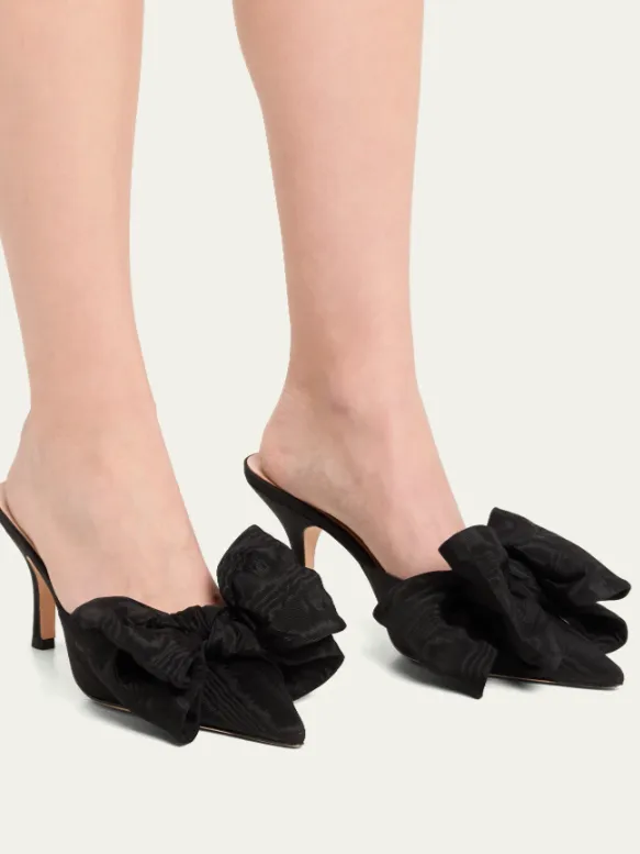 Margot Bow Mule - Black