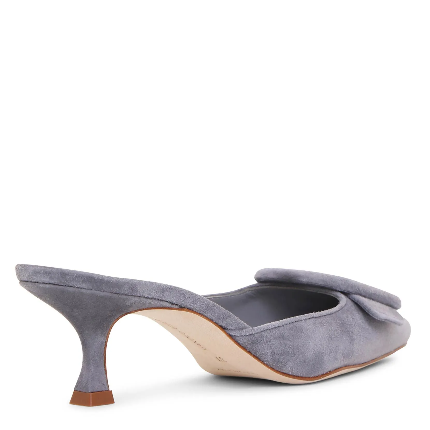 Maysale grey suede mules