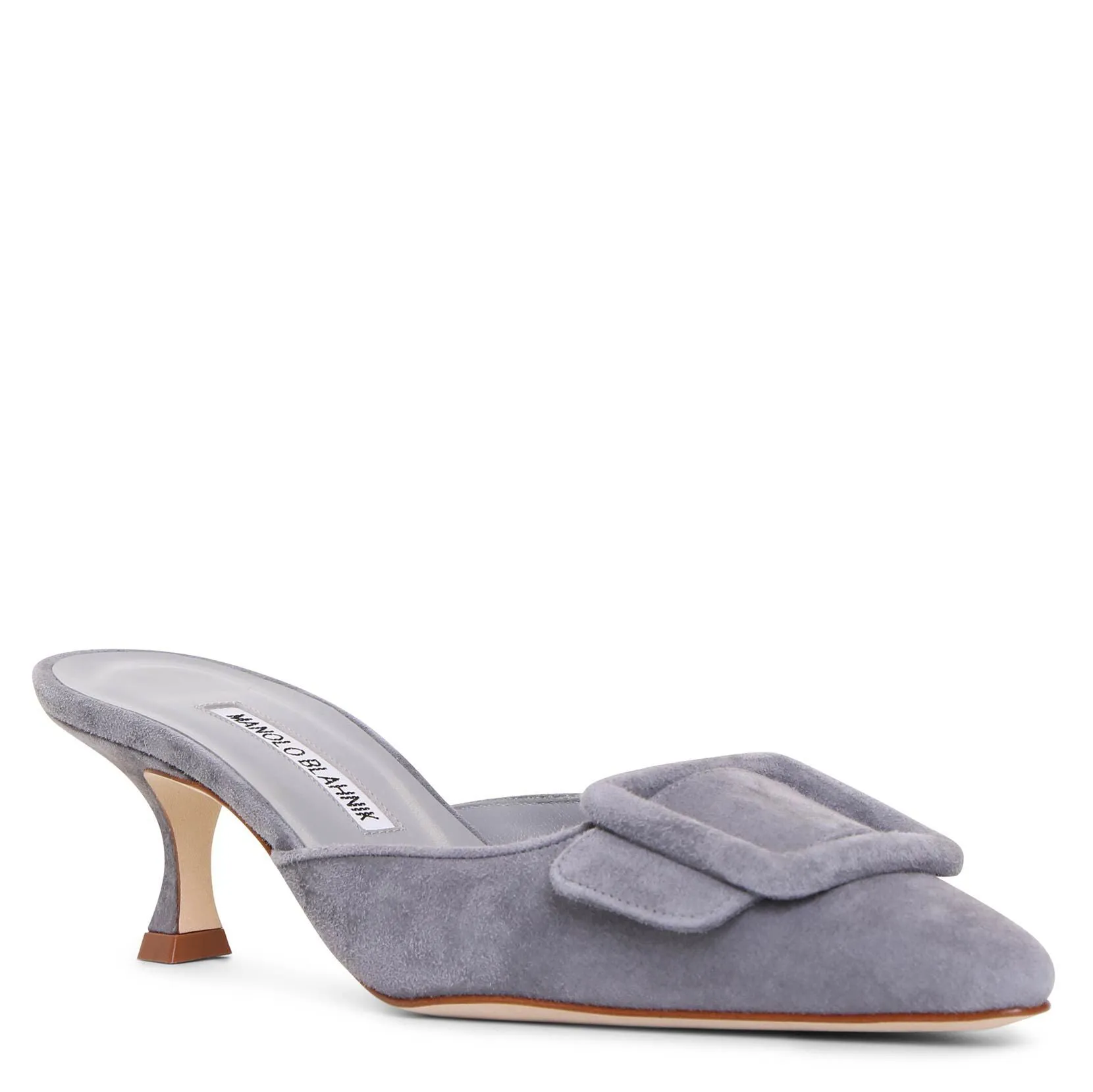 Maysale grey suede mules