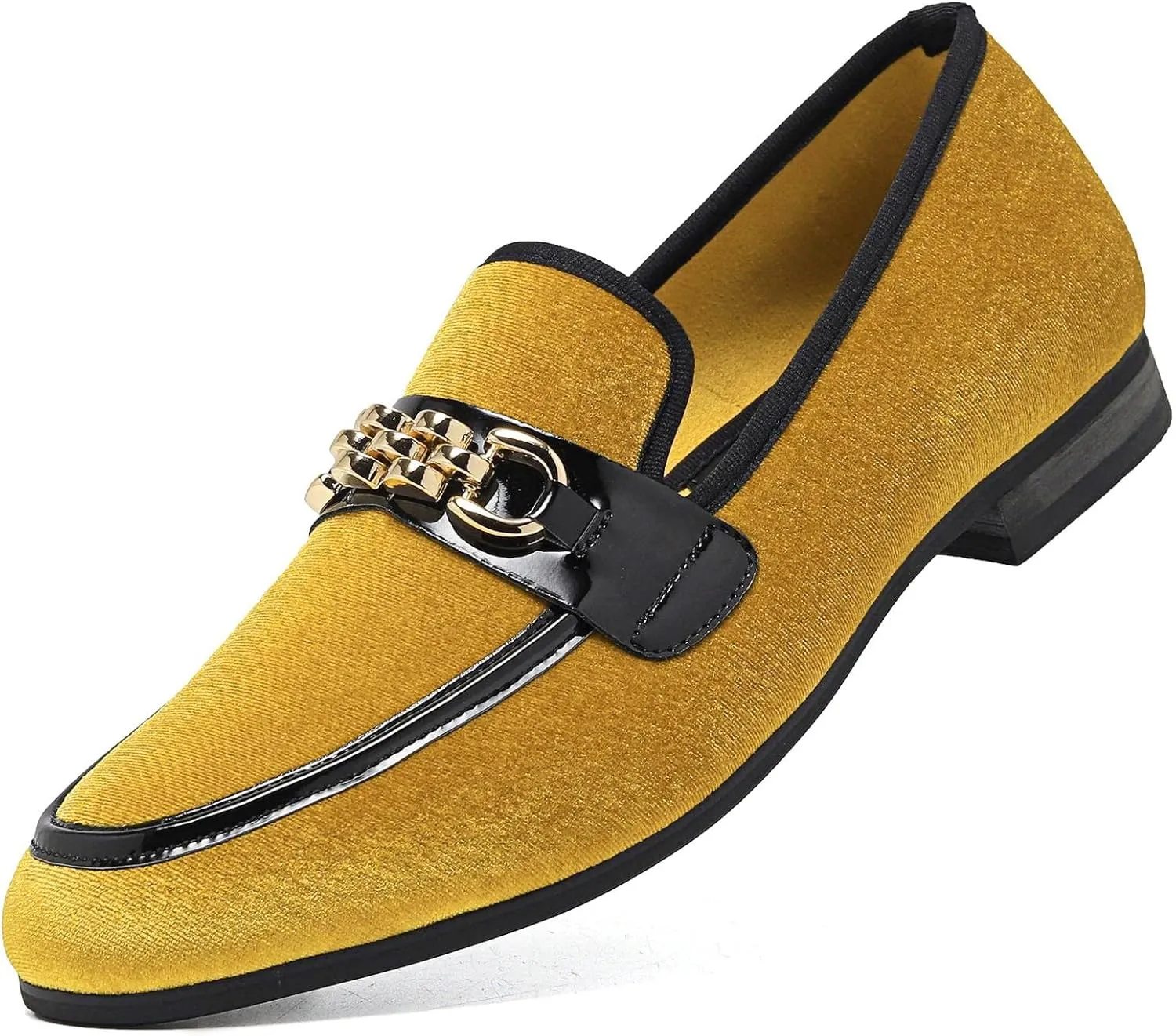 Men's Fashion Formal Velvet Loafers and Wedding Dress Shoes for Men, Penny Slip-On Smoking Luxury Men Casual Shoes