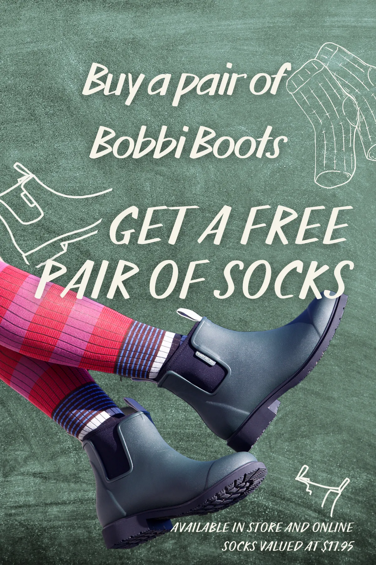 Merry People Bobbi Gumboots/Rainboots - Oxford Blue