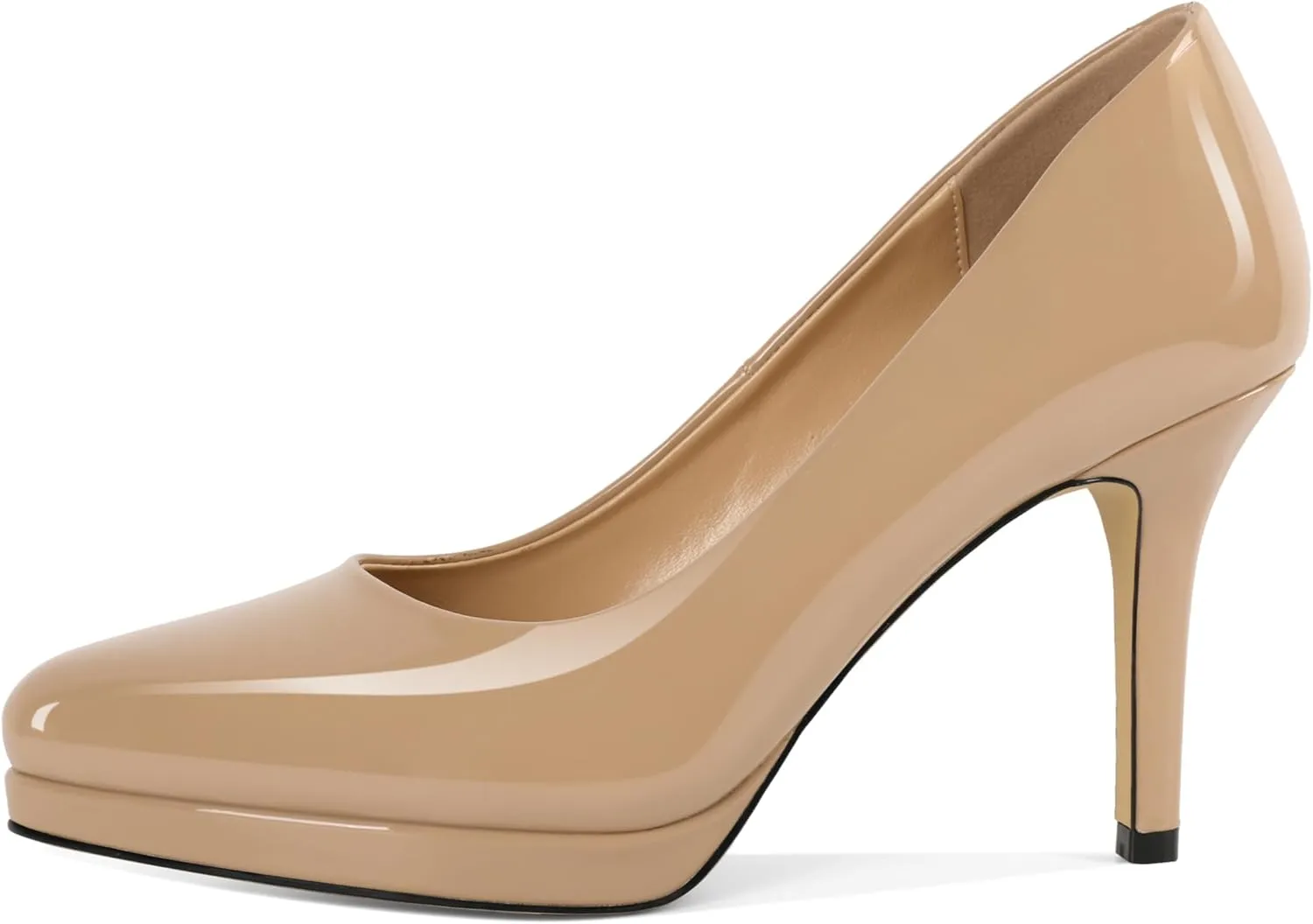Mettesally Women High Heels Platform Pumps Stilettos Slip-on Fashion Daily Office Women Shoes 3.5 Inches