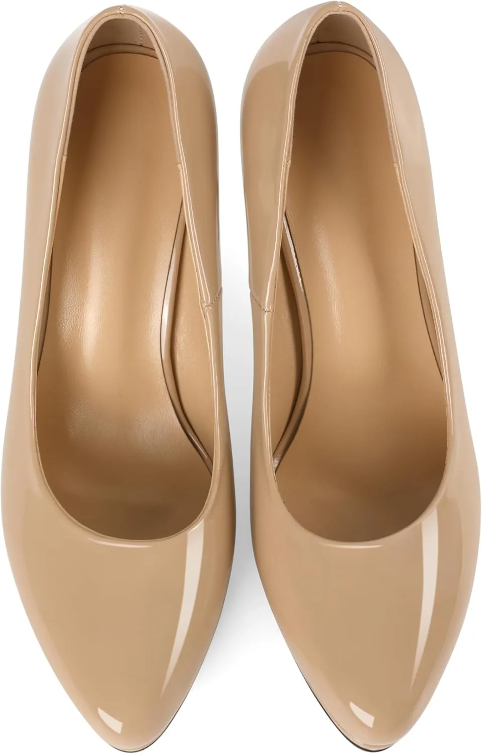 Mettesally Women High Heels Platform Pumps Stilettos Slip-on Fashion Daily Office Women Shoes 3.5 Inches