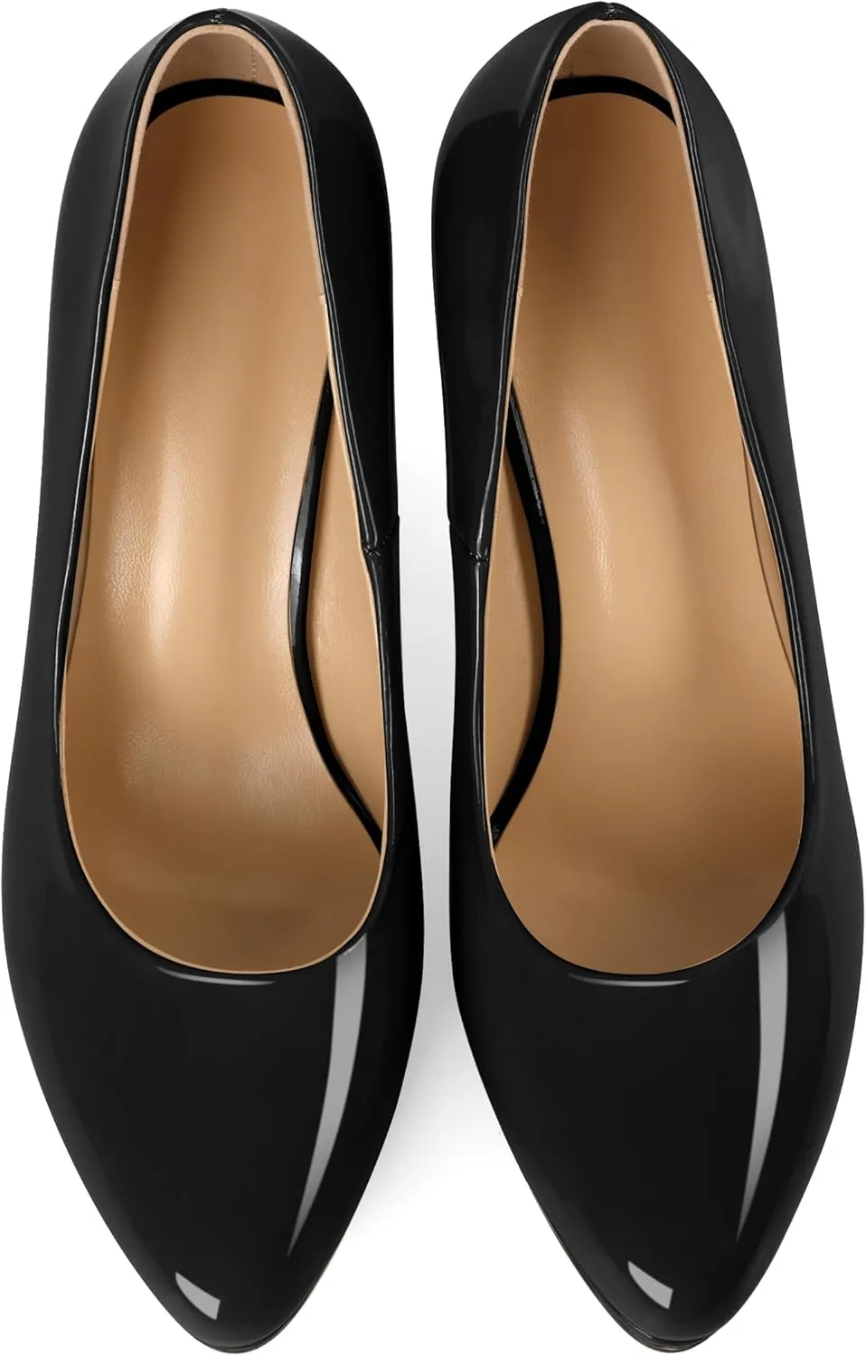 Mettesally Women High Heels Platform Pumps Stilettos Slip-on Fashion Daily Office Women Shoes 3.5 Inches