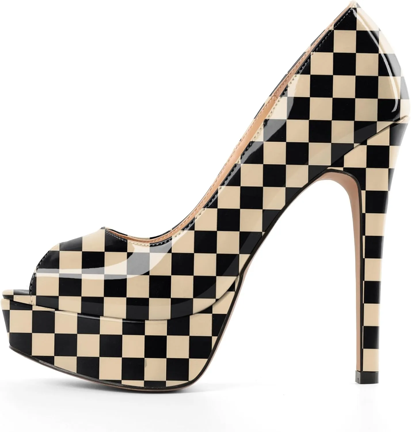 Mettesally Women's Peep Toe Platform Sandals Stiletto Heel Open Toe Pumps Party Dress Shoes