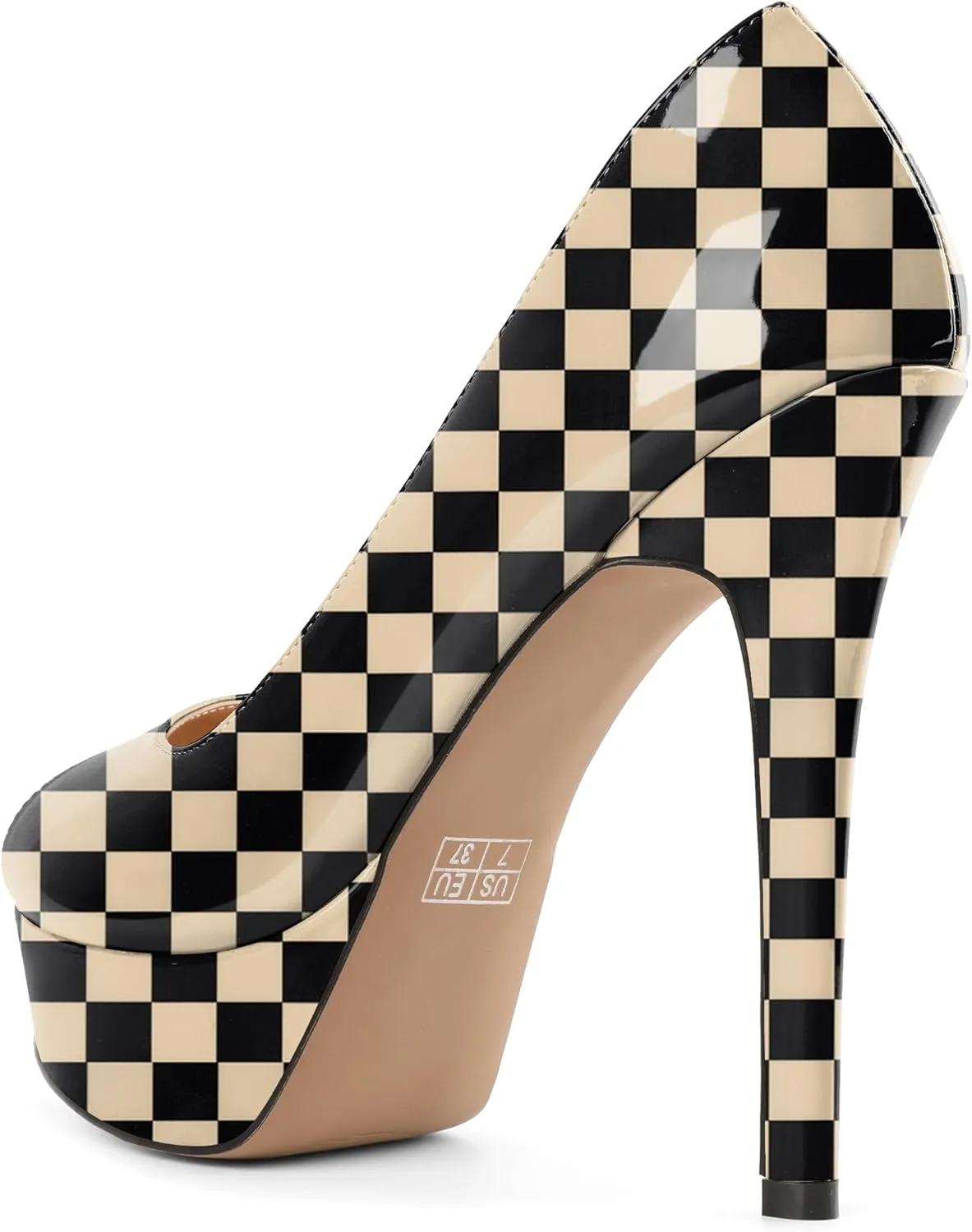 Mettesally Women's Peep Toe Platform Sandals Stiletto Heel Open Toe Pumps Party Dress Shoes