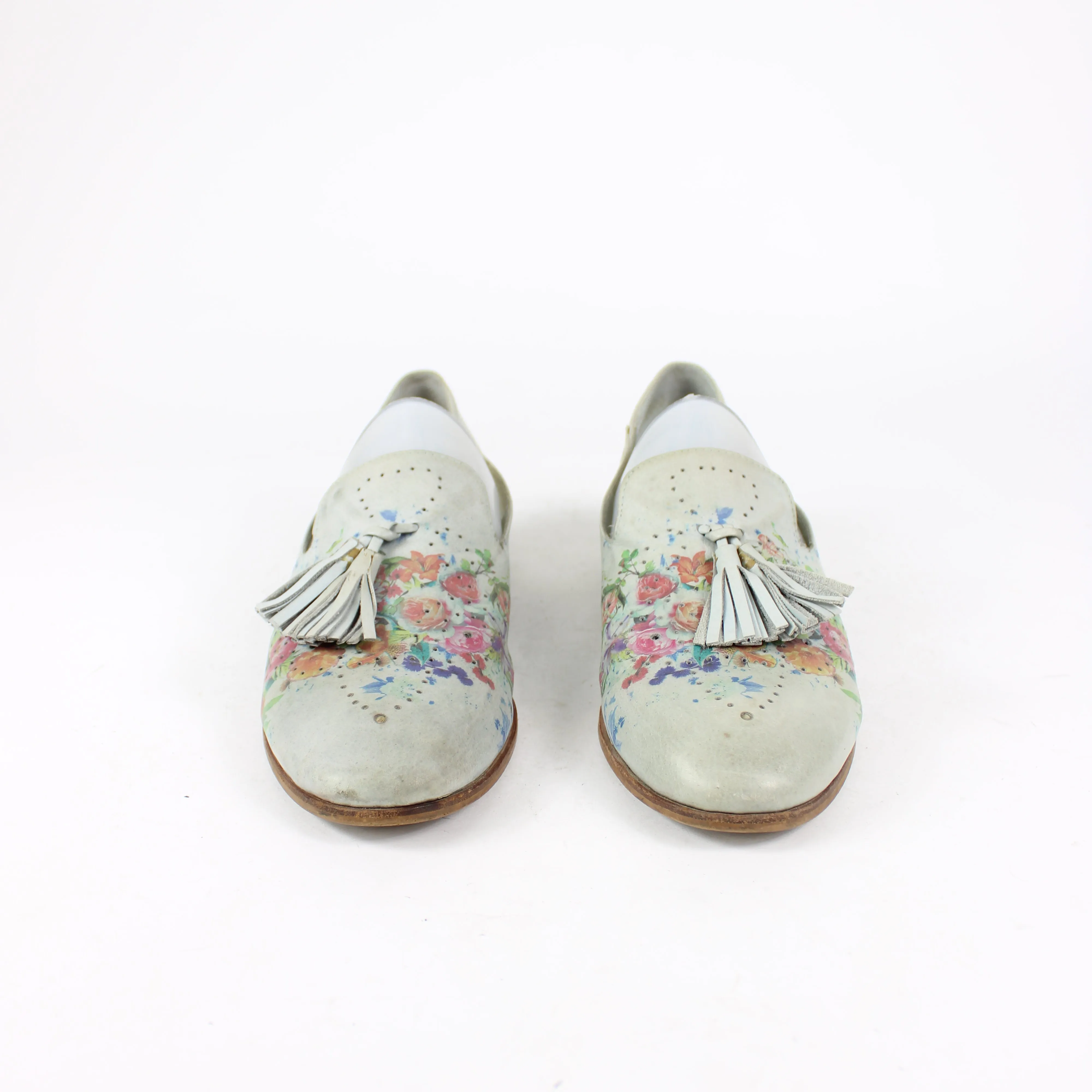 Midas Floral Leather Loafers