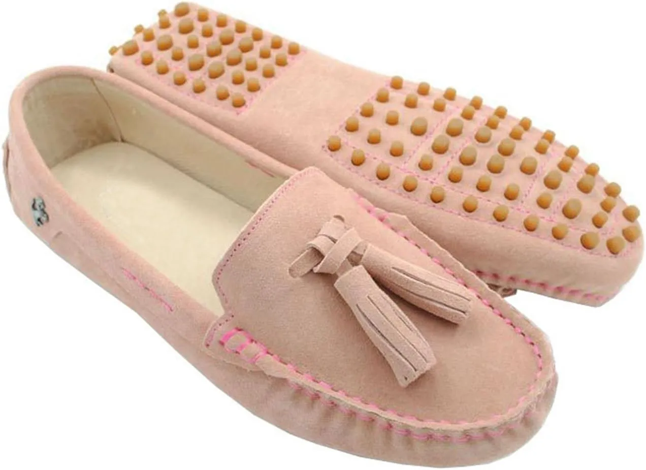 Minishion Summer Loafers for Women Tassel Driving Shoes YB96019
