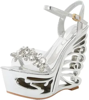 MissHeel Platform Butterfly Wedge Heels 5.5CM/14.5CM