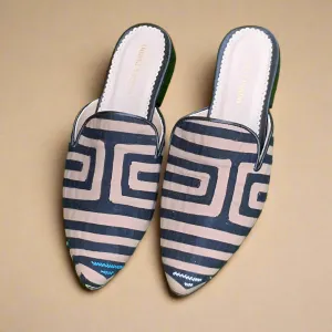 Mola Mules | Black & Beige