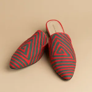 Mola Mules | Red & Green
