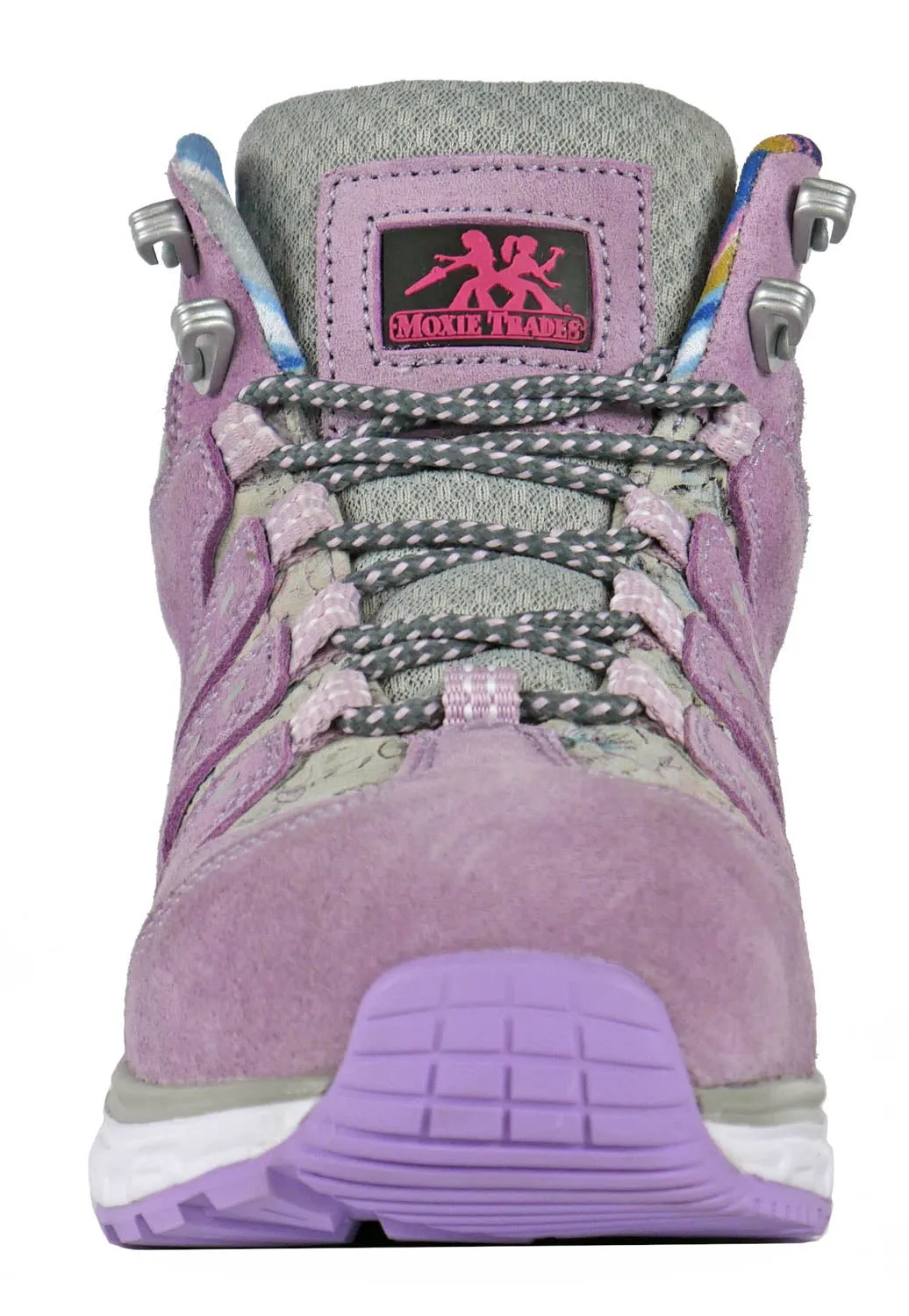 Moxie Trades Womens Trisha Composite Toe Purple Suede Work Boots
