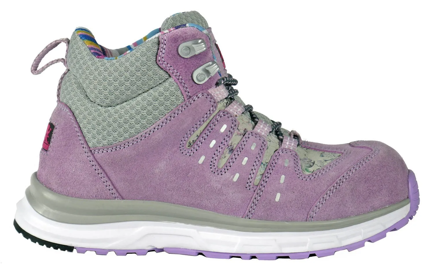 Moxie Trades Womens Trisha Composite Toe Purple Suede Work Boots